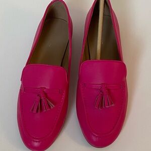NWOT Ann Taylor Leather Tassel  Loafers Size 9M